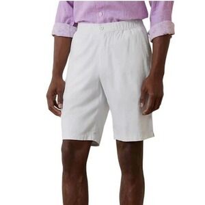 Tommy Bahama Mens XL Linen In Paradise Shorts White Pull On 10" Inseam NWT